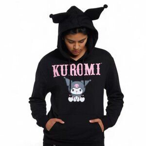 Kuromi Figural Ears Hoodie